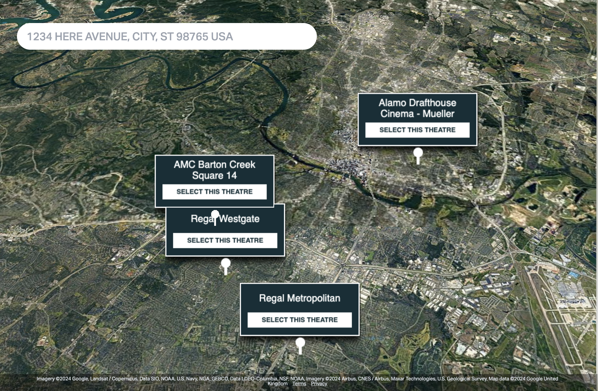 here website 3d map view