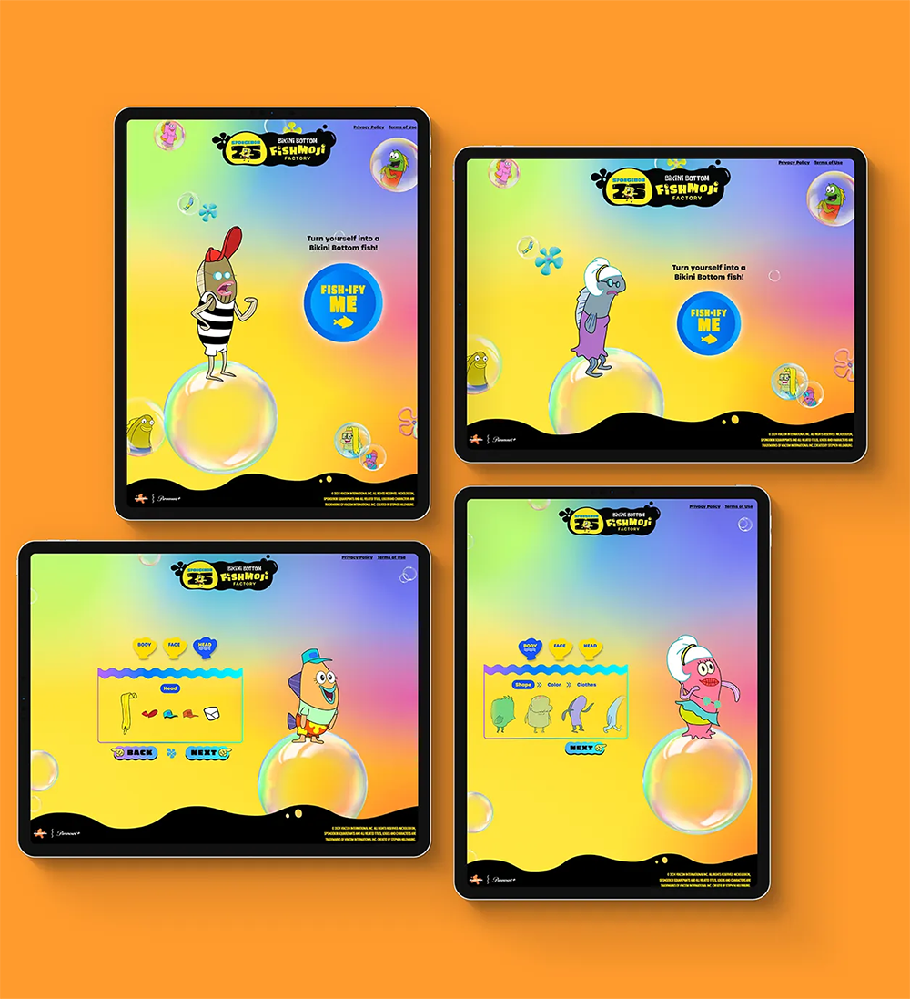 ipad mockup of fishmoji creator